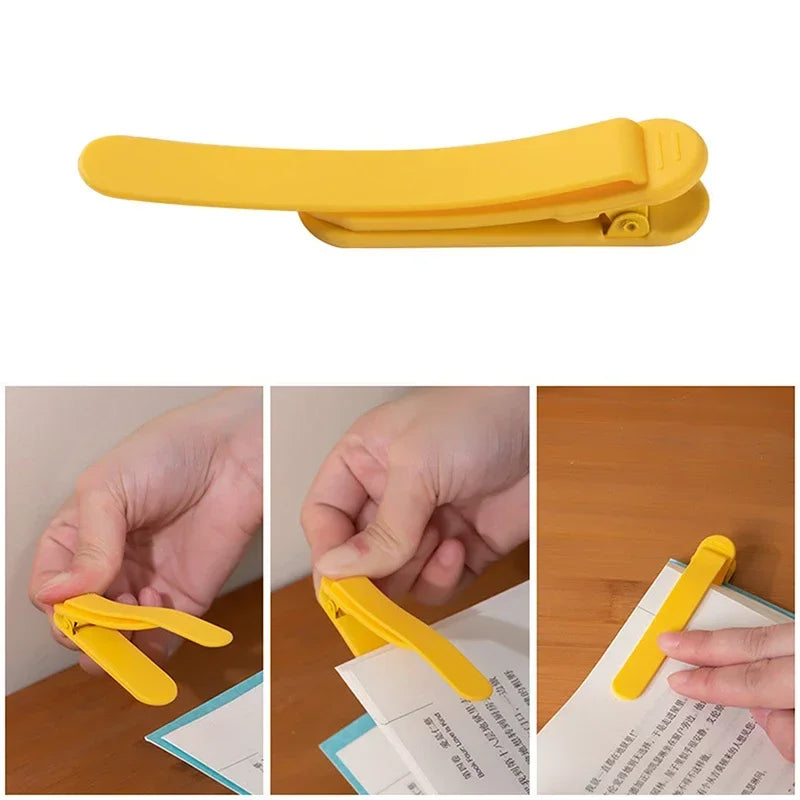 Silicone Bookmark Clips Buckle Clamp Notebook Book Markers Page Divider Book Accessories for Reading