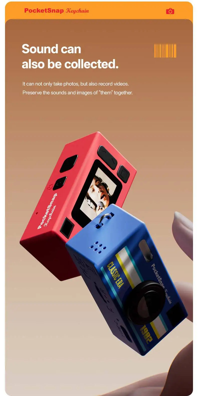 Classic Thumb Keychain Camera Screen HD 1080P Key Chain Portable Retro CCD Digital Camera Pocket DV Video Recorder Flash Lamp